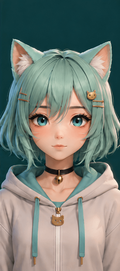 VTuber catgirl character avatar