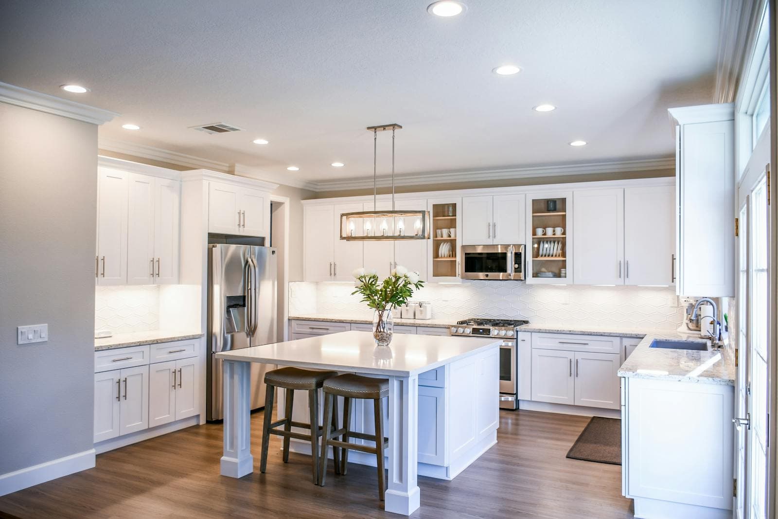Contemporary kitchen interior.